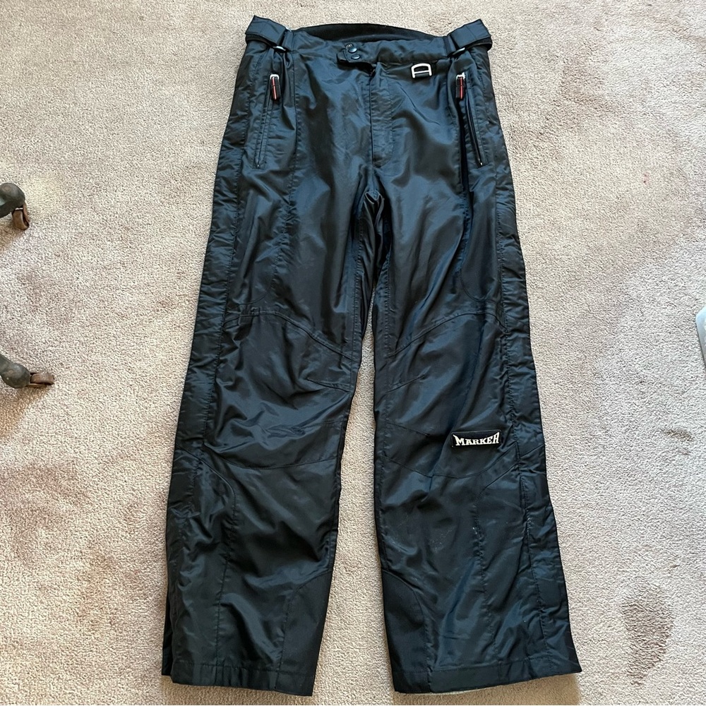 Marker Men’s Snowpants with Adjustable Waist and Zippered Legs Size Small